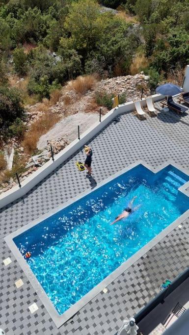 Apartment Vista Oasis With Pool And Terrace Trogir Kültér fotó